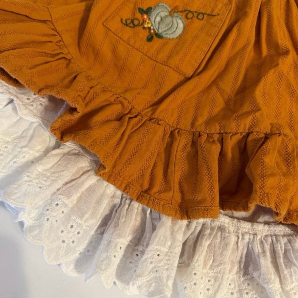 Love & Grow girl’s fall pumpkin tunic dress set size 7Y EUC - Picture 8 of 12
